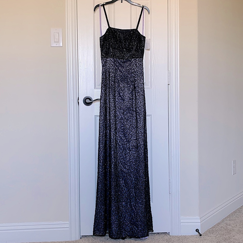 Dark purple party dress